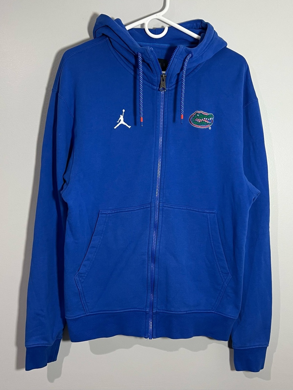 Air Jordan Florida Gators Blue Orange Full Zip Hoodie Jacket Mens Small